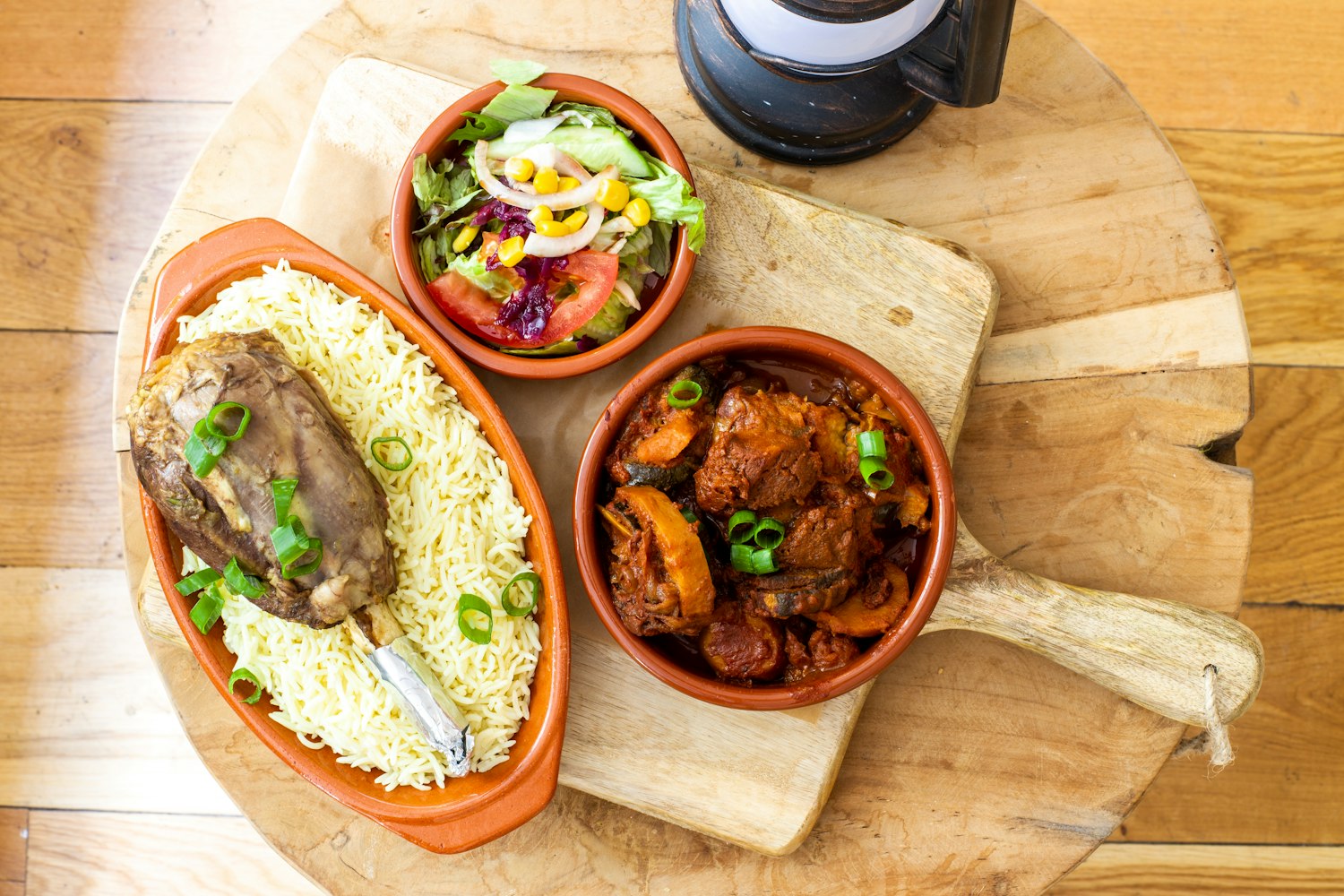 Platter of dishes to share